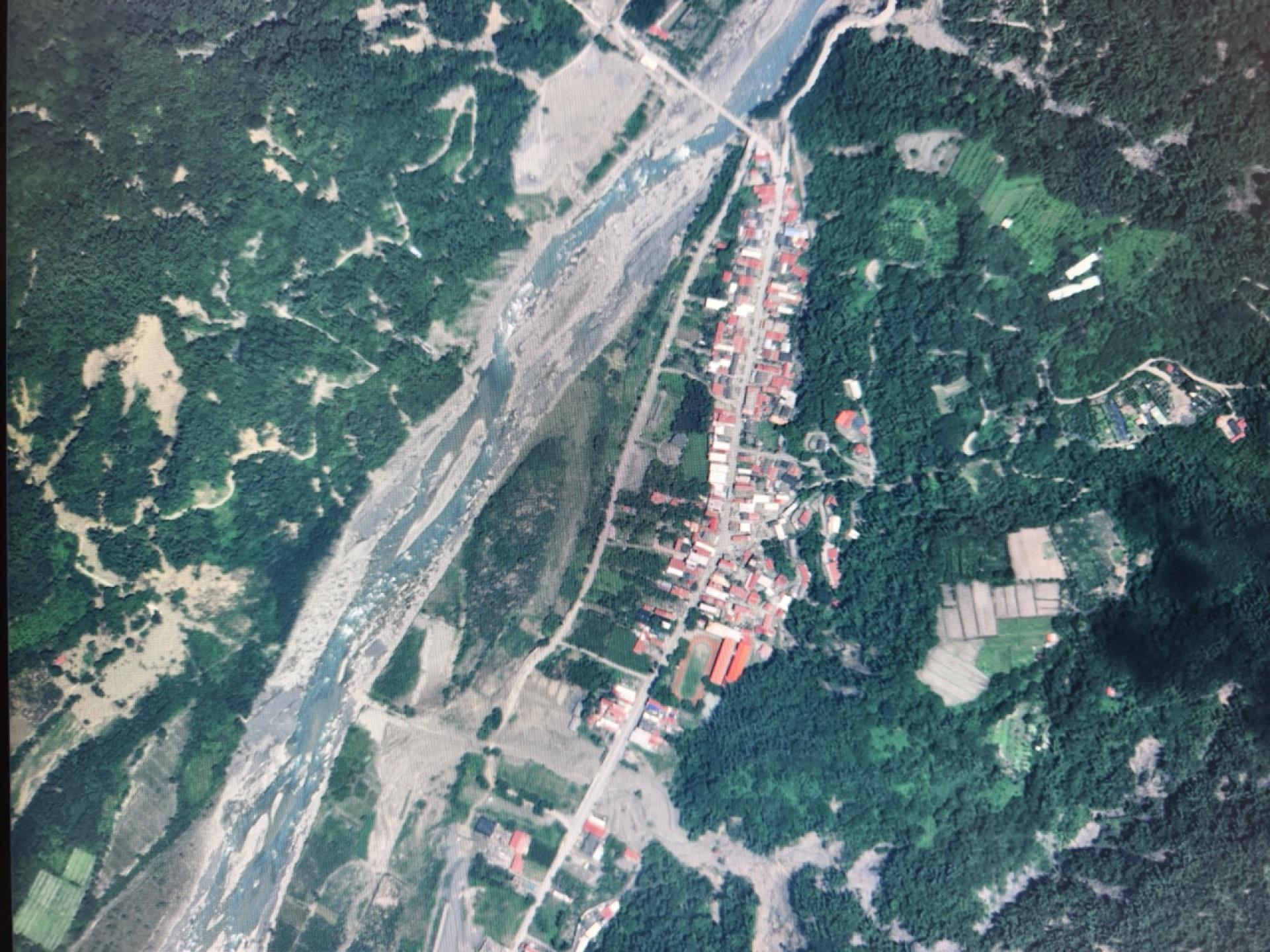 2010年代＿ 八八風災前的高雄市甲仙區小林村（照片來源：航遙測分署）