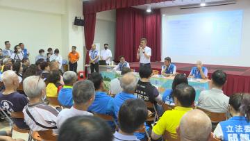 2025.5.23 水利署水利規劃分署在苗栗縣公館鄉舉辦天花湖水庫地方意見收集的座談會。(影像來源/公視新聞)