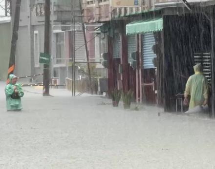 台南後壁也降下驚人雨勢